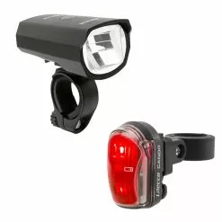 Litecco Highlux 50 Fahrrad-Frontlicht + Cando Rücklicht Set
