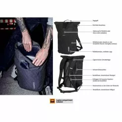 Ortlieb Velocity High Visibility Freizeit-Rucksack -Zipp Verkaufsladen ortlieb velocity high visibility kurier rucksack 2022 p 305215 d