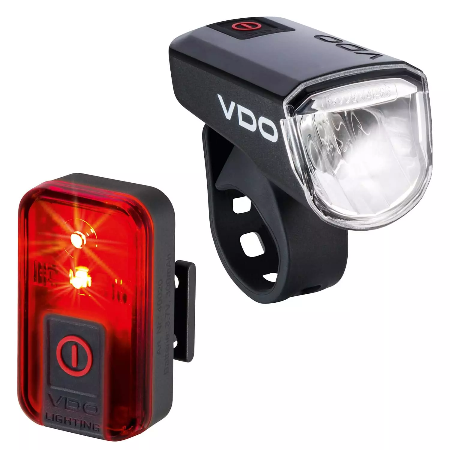 VDO Eco Light M30 + Red Fahrrad-Frontlicht + Rücklicht 4 VDO Eco Light M30 + Red Fahrrad-Frontlicht + Rücklicht – Bild 2